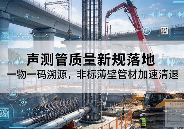 罗山声测管质量新规落地，一物一码溯源，非标薄壁管材加速清退